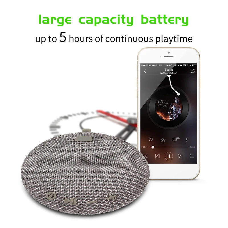 Yodeli Mini Bluetooth Динамик Портативный Беспроводной стерео звук с микрофоном MP3 плеера