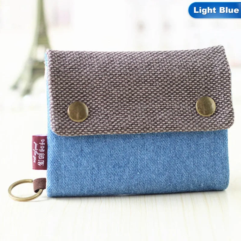 Женский короткий кошелек из хлопчатобумажной ткани вместительный