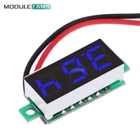 super mini digital led car voltmeter voltage volt panel meter 0 28 0 28 inch blue dc 3 5 30v battery monitor module board