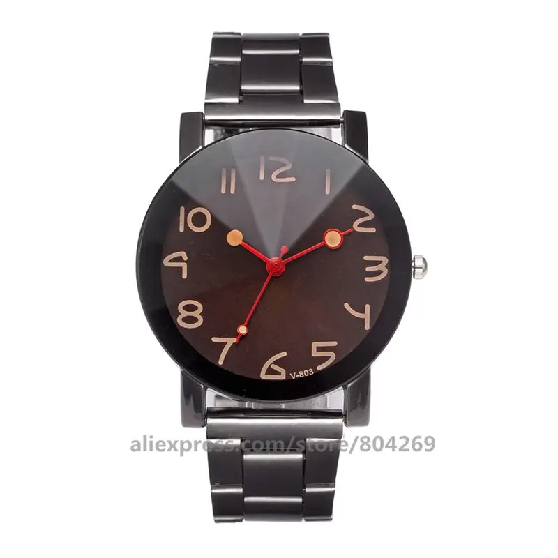 wholesale hot sale new metal man woman bracelet watch alloy couple fashion big number watches VK 803