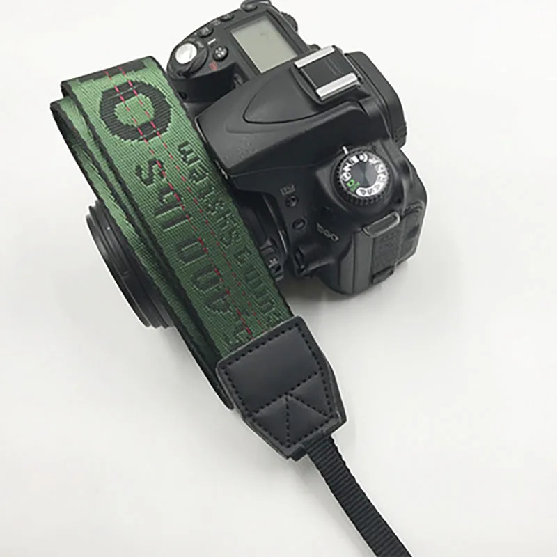 Ремешок для фотокамеры SLR Off White Neoprene Neck Strap для Canon Nikon Pentax sony Fuji Olympus разноцветный off-white camera Blet Strap - Цвет: Deep Green