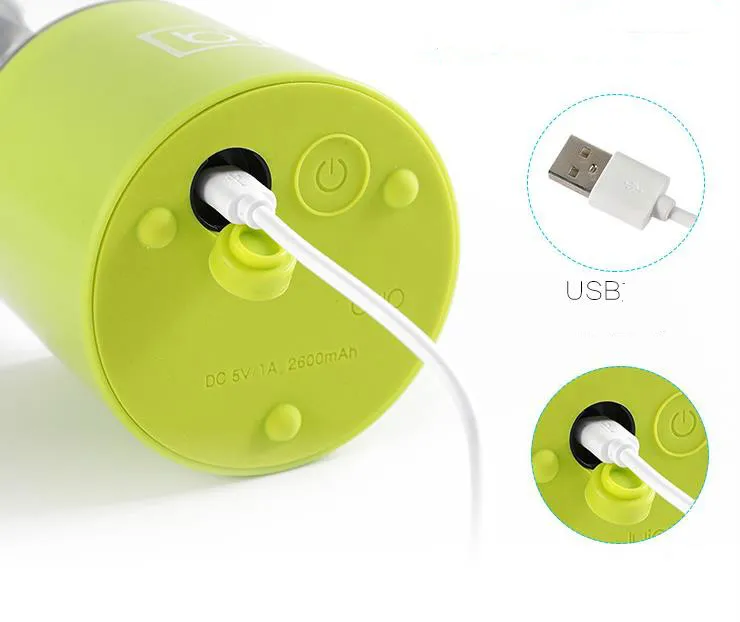 500 мл портативная электрическая соковыжималка USB-разъем перезаряжаемый для