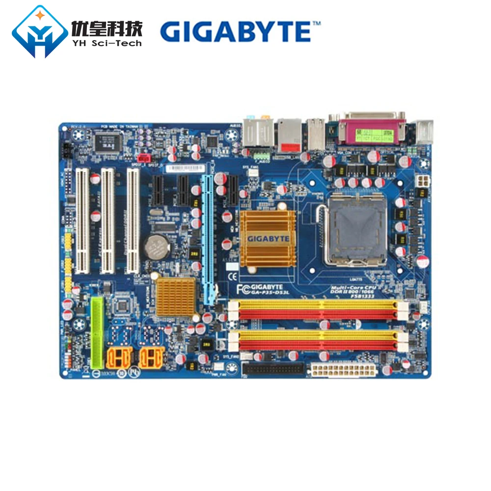Оригинальная Материнская плата Gigabyte для настольных ПК с процессором Intel P35 LGA 775 Core