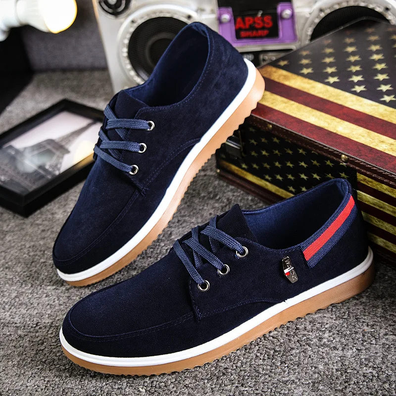 30% OFF Spring and Summer Men's Casual Shoes Men Black Brown Lace Patchwork Breathable Comfortable Flat | Обувь