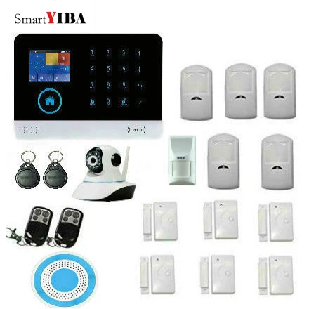 SmartYIBA Android IOS App Беспроводная GSM домашняя сигнализация сим-карта умная охранная