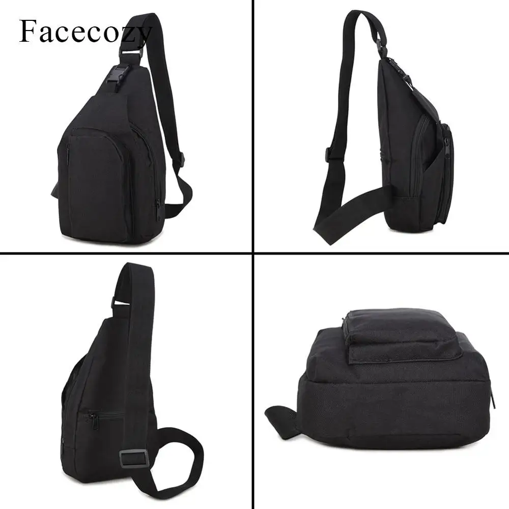 Fecocozy Мужская и женская Беговая нагрудная сумка, сумки на одно плечо, 10л, уличные спортивные рюкзаки, тактические камуфляжные маленькие сумки через плечо