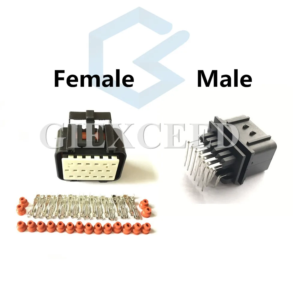 18 Pin 344106 1 344107 разъем Econoseal прямоугольный PCB Автомобильный ECU для
