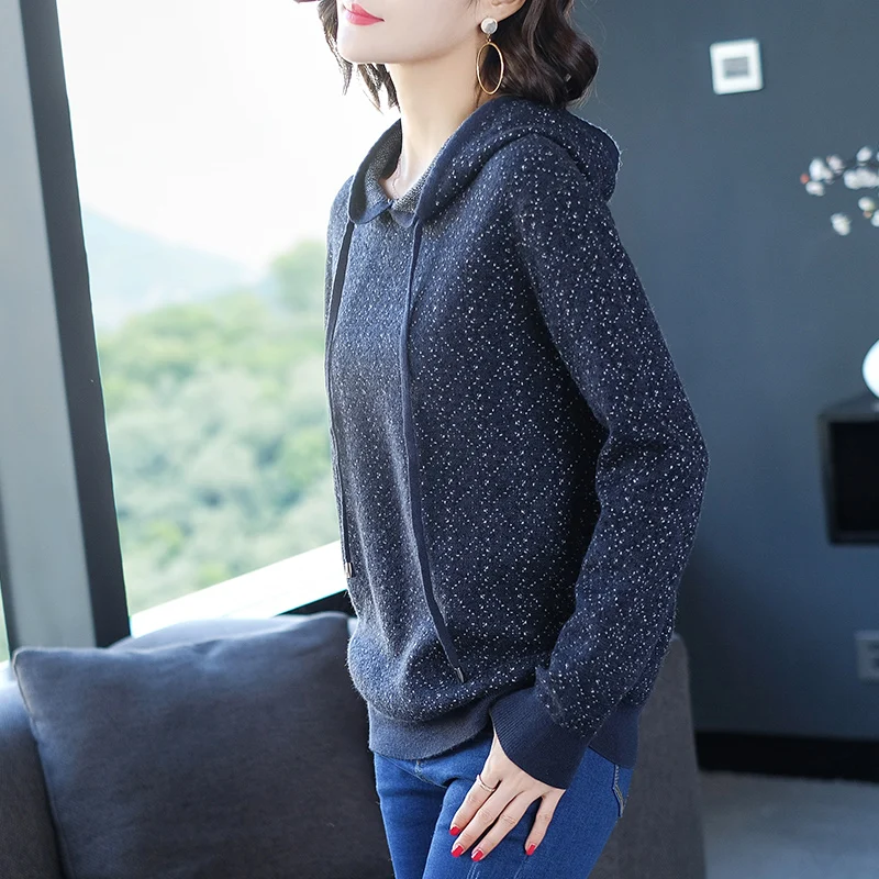 2XL 3 Colors Brand Hoodies Spring Fall Women New Casual Hit Color Short Loose Wild Hooded Sweatshirts Female | Женская одежда