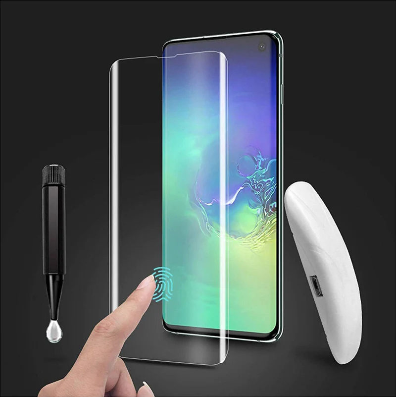 Нано жидкий протектор экрана для samsung Galaxy S10 Plus закаленное стекло полное УФ стекло для samsung S9 S8 Plus Note 8 9 S7 S6 Edge