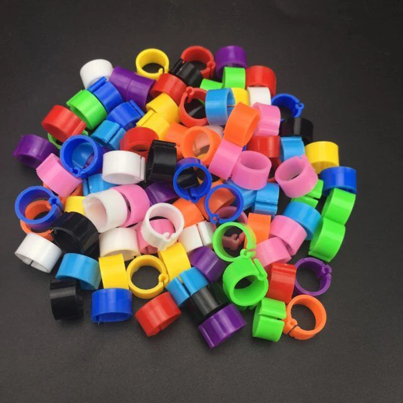 

1000 Pc Plastic Pigeon Foot Ring Digital Identification Ring 8*7mm Bird Ring Bird Training Tools Animal Control Device