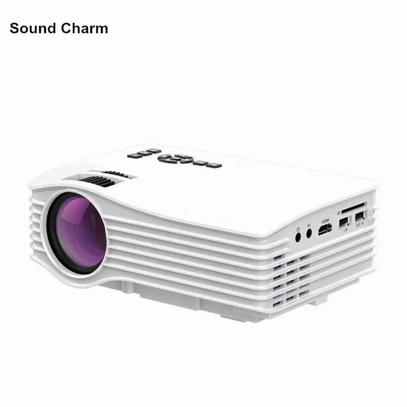 Мини-проектор Max 130 дюйма hd Портативный светодио дный проектор с HDMI USB Proyector