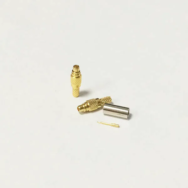 Новый штекер MMCX для RG316 RG174 LMR100 прямой позолоченный|coax rca connector|coax bnc connectorcoax compression