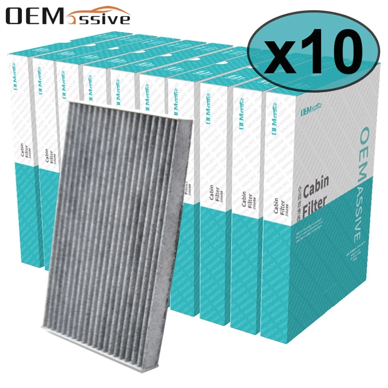 10 шт. автомобильный воздушный фильтр для пыльцы салона с активированным углем Cube