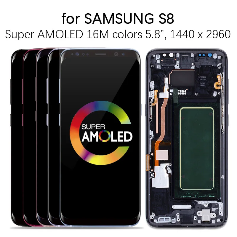 AMOLED Оригинальный тачскрин дисплей экран для SAMSUNG S8