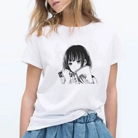 japanese style anime comic otaku girl printed white tee shirts fashion harajuku kawaii women t shirt summer streetwear clothes