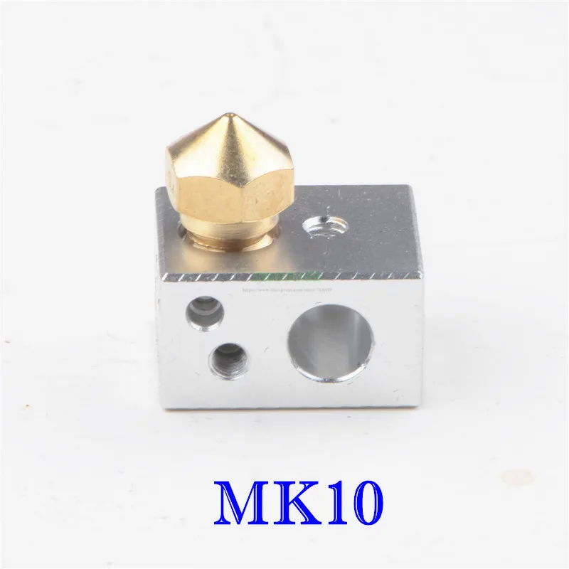 Новый тип MK10 нагревательный блок + Латунное сопло M7 резьба для Flashforge экструдер
