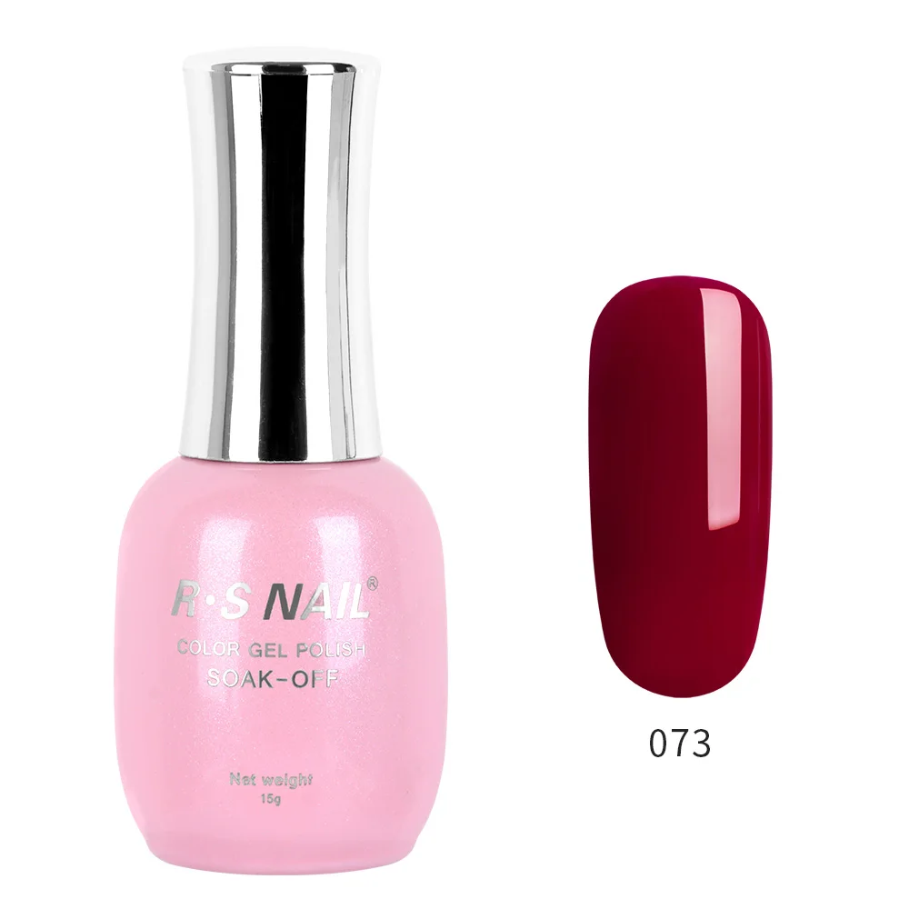 RS Гель-лак для ногтей Seires 120 цветов#061-120 УФ светодиодный Гель-лак Esmalte Permanente Vernis Полупостоянный 15 мл(2 - Цвет: 073