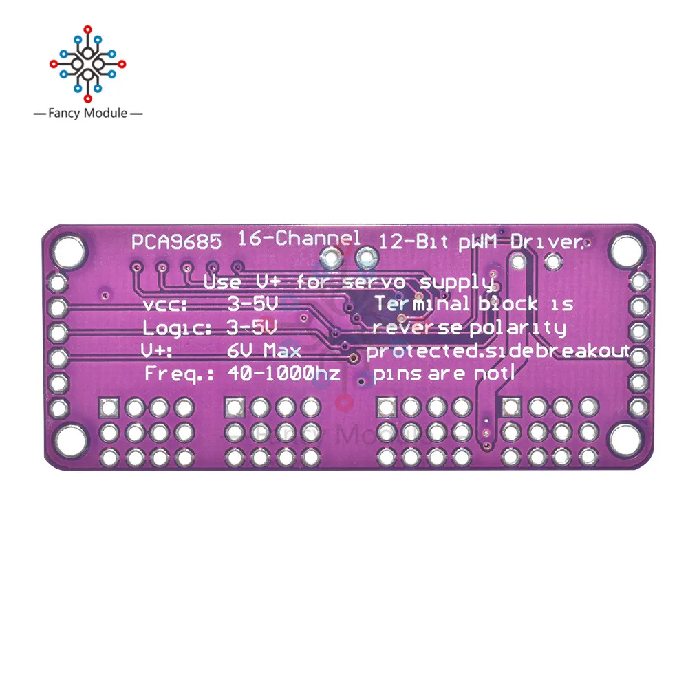 PCA9685 16 канальная 12 битная ШИМ Серводвигатель I2C плата интерфейса для Arduino Raspberry Pi