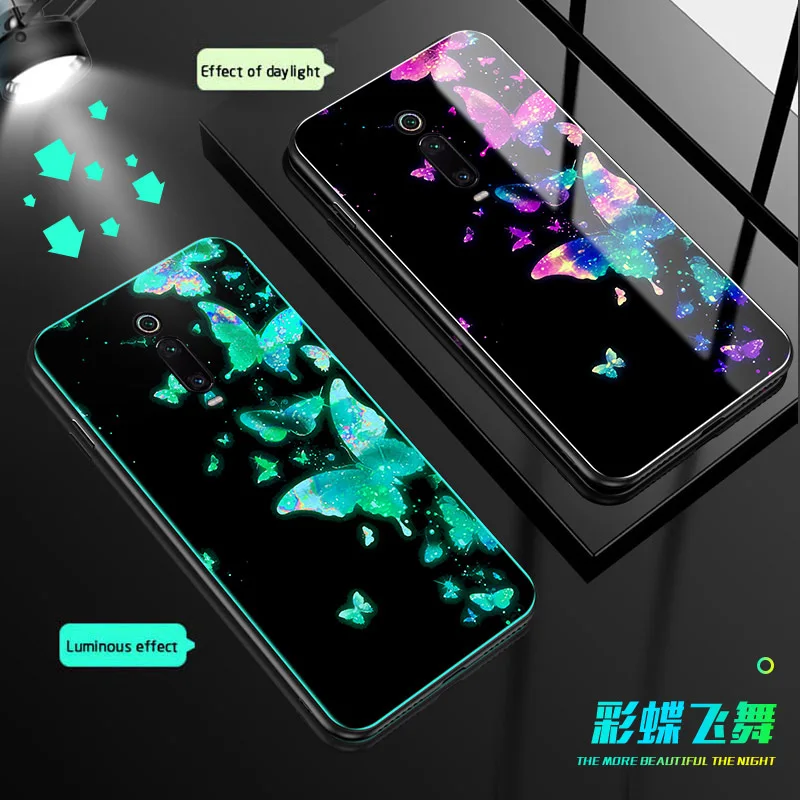 Lu mi nous стеклянный чехол для телефона Xiaomi 9T 9 Lite 9SE A2 A3 задняя крышка redmi 8 8A 7A Note 7 K20 Pro