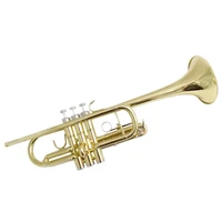 c flat trumpet with case and mouthpiece yellow brass musical instruments trumpets