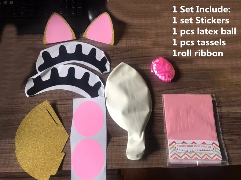 1 комплект уникальный воздушный шар с единорогом наклейками вечерние товары на