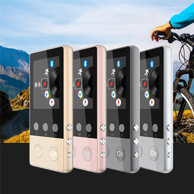 HiFi металлический MP4 плеер с Bluetooth 8 ГБ 2 0 дюймовый экран 80 часов поддержка 64 SD карта