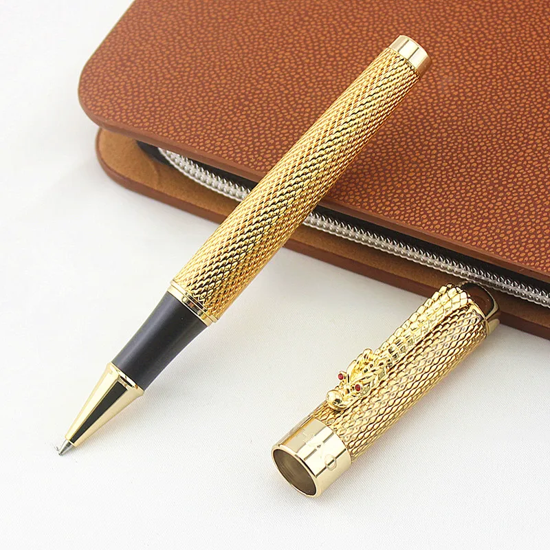 

jinhao brand1200 stationery roller ball pen the ball-point pen gold clip screw cap 0.7mm point office supply pens