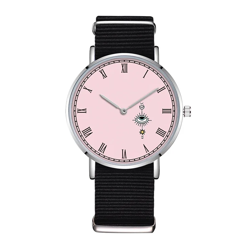 Розе Gezicht Horloge фантазии Ontwerp Voor Meisjes подарок нейлон группа Horloges Vrouw Relojes