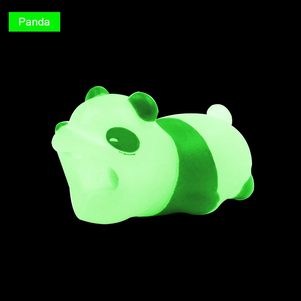 Panda CHIPAL светящийся милый кабель протектор укус органайзер для iPhone USB кабель Chompers моталки панда животное укусы держатель аксессуар - Цвет: Panda