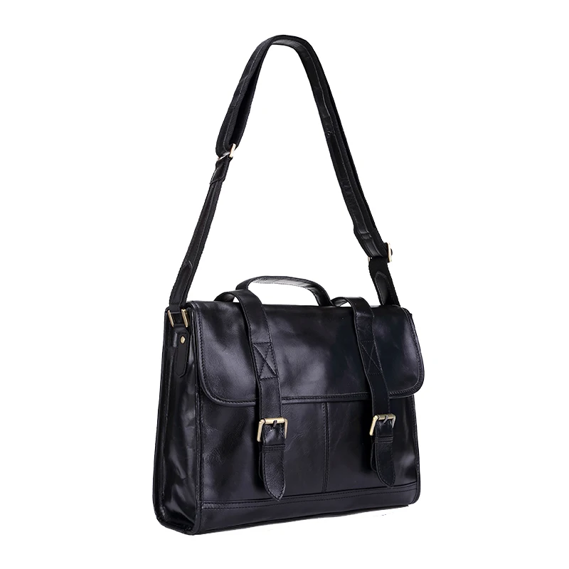 Натуральная Кожа Мужчины Бизнес-Портфель Мужская Сумка Сумки Плеча Сумку Мешок