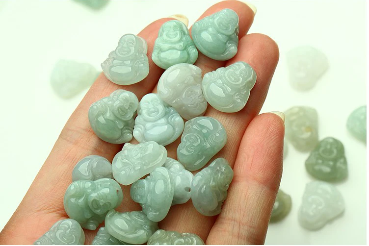 Jade A Cargo jade Trumpet children men and women Buddha Guanyin Maitreya buddha statue child bao ping Pendant | Украшения и