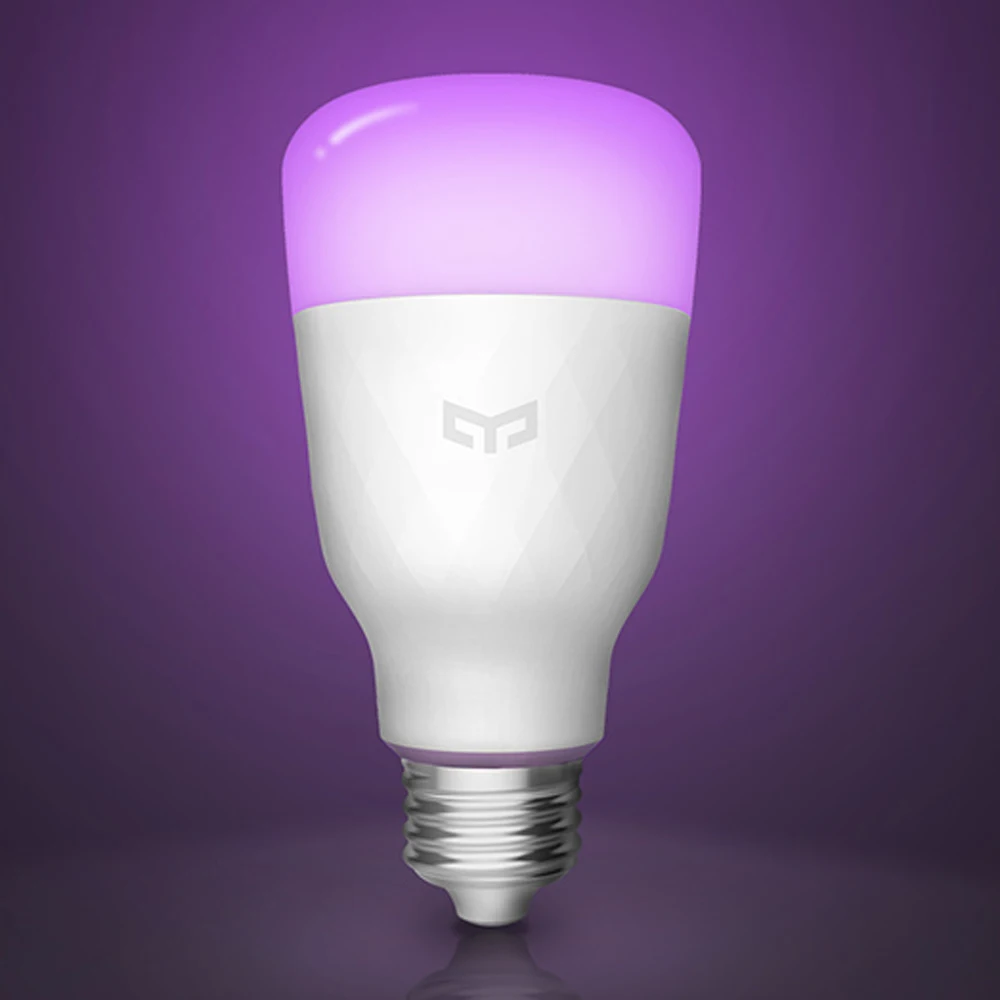 (Обновленная версия) умная Светодиодная лампа Xiaomi mijia yeelight цветная 800 люмен 10 Вт E27