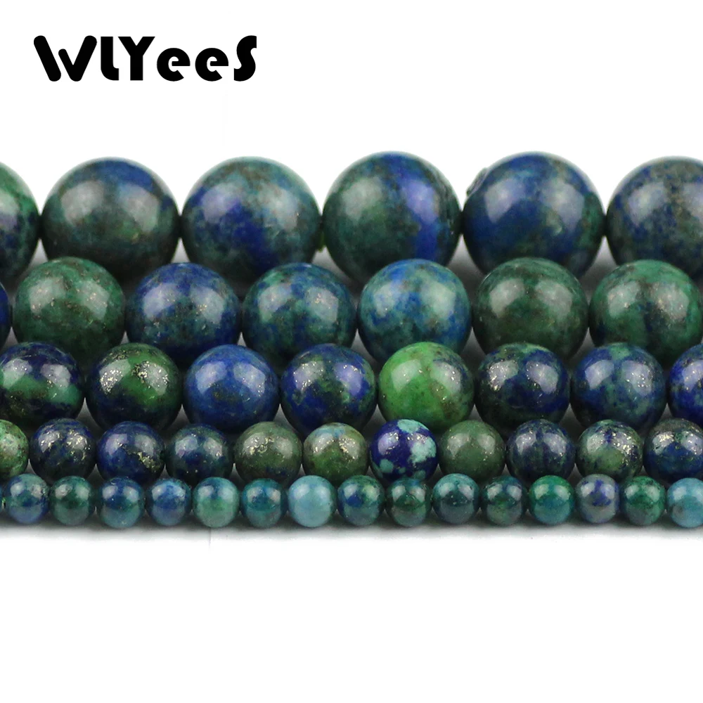 Круглые бусины WLYeeS Phoenix lapis lazuli из натурального камня 4 6 8 10 12 мм свободные