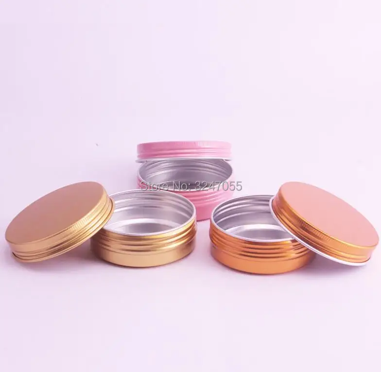 2oz 30 шт. 50 семян розовых пустые косметические контейнеры жестянки для упаковки 60