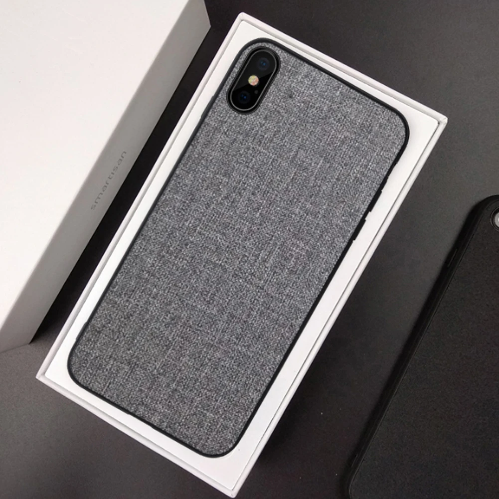 Тканевый Мягкий ТПУ чехол для iPhone XS MAX XR X 8 ультратонкий Силиконовый