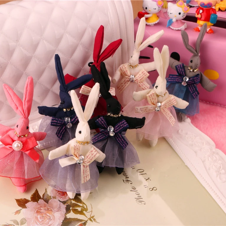 12 шт./лот Кружево платье прекрасный и сладкий темперамент кроличьей шерсти DIY