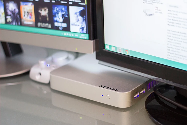 Мультимедиа поддержки мини htpc синий 1080 P разрешение 7 barebone системы с и Linux