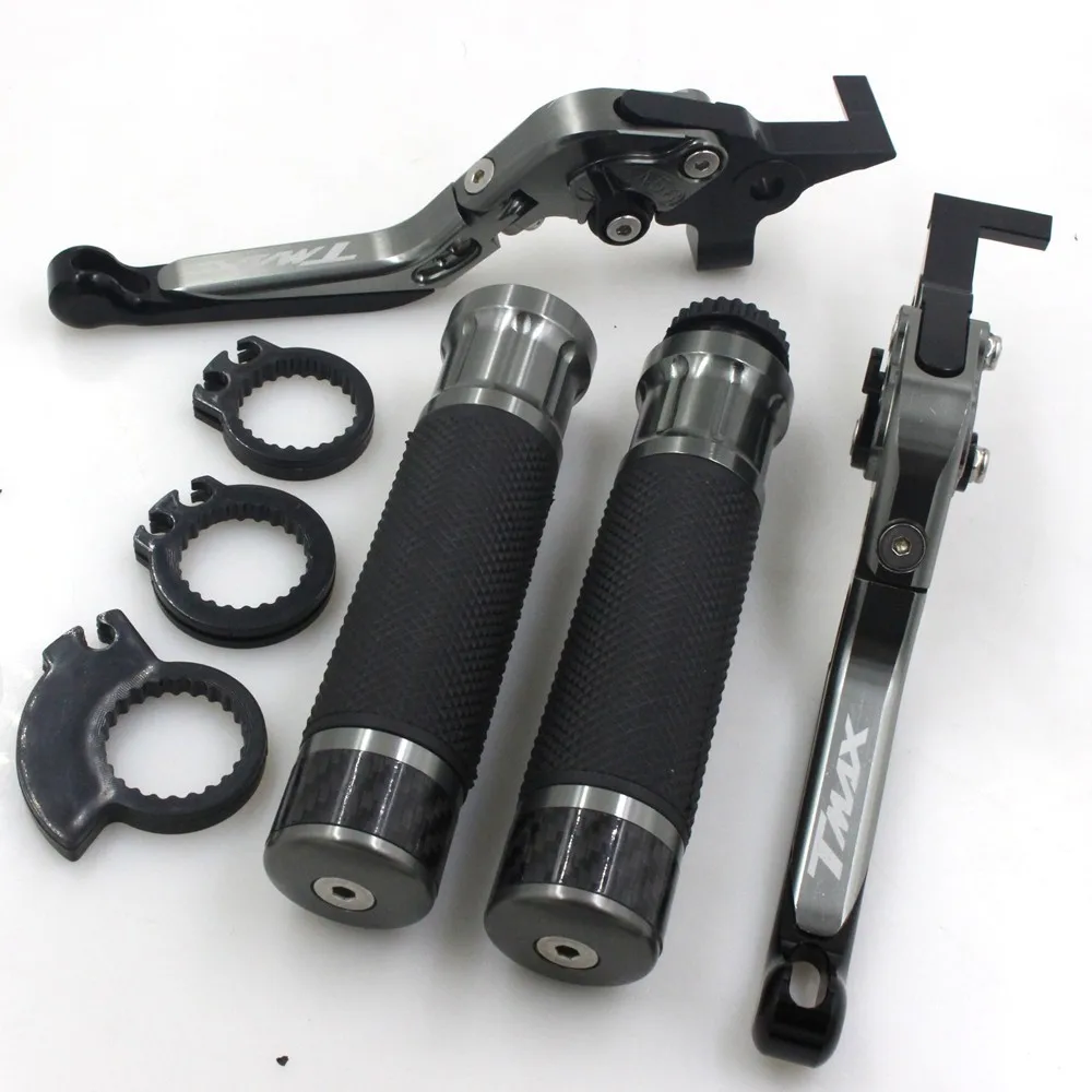 Складные выдвижной рычаг сцепления и ручки на руль для YAMAHA TMAX 500 2008 2018 TMAX530 XP530 XP500