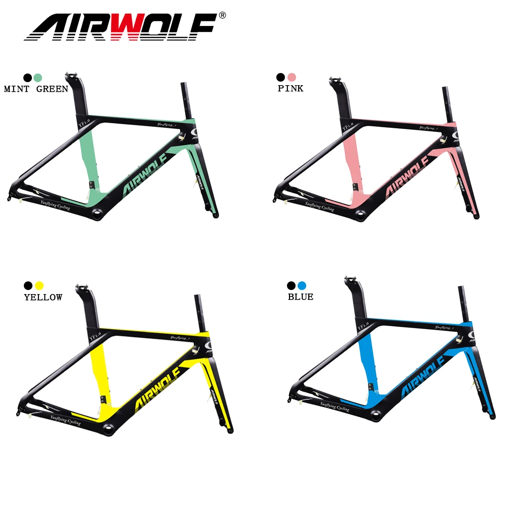 Airwolf многоцветная краска карбоновый дорожный дисковый каркас Di2/механический UD