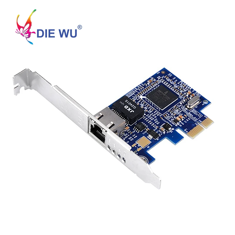Сетевая карта DIEWU с бордком BCM5721 чип PCI E Desktop 1 гигабитная сетевая Ethernet слот RJ45