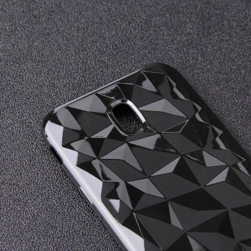 J&ampR 3D Diamond Pattern Case For Samsung Galaxy J5 2017 Silicone Cover Phone A6 A8 J6 2018 S8 S9 Note 9 Funda |