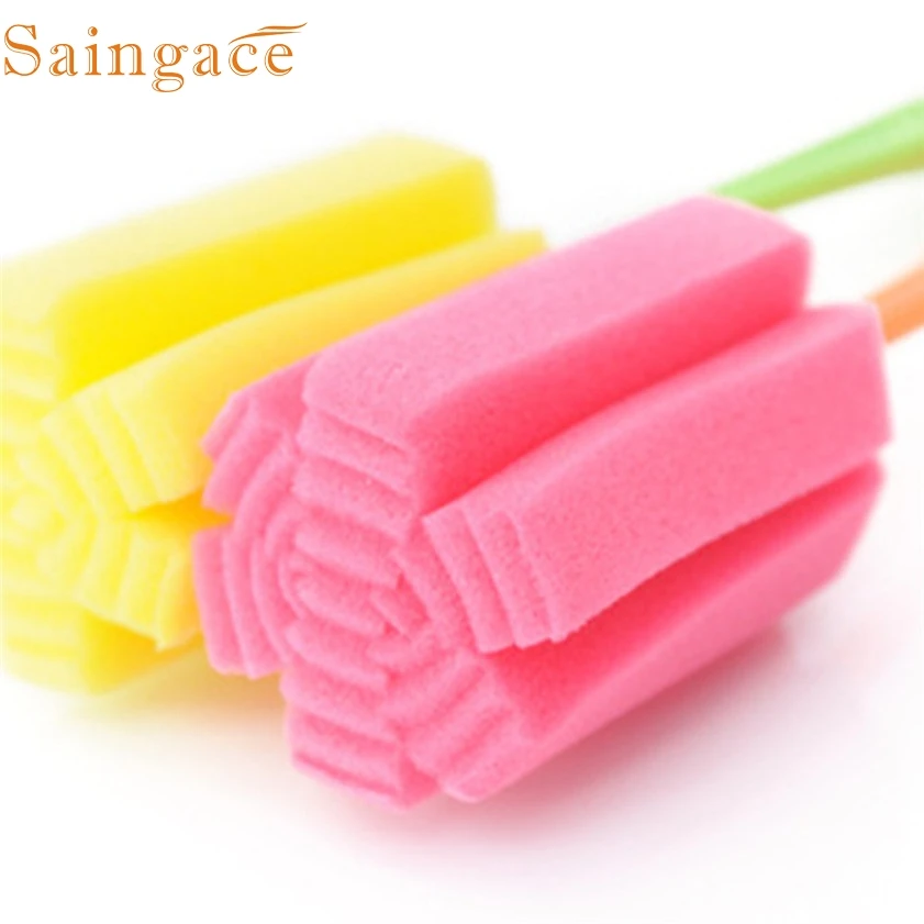 1 шт. щетка из губки для мытья кухни|sponge brushes for wineglass|kitchen clean toolscleaning tools |
