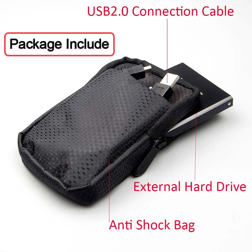 HRDTAC 2 5 &quotпортативный внешний жесткий диск USB 0 60 ГБ 80 120 160 Гб 250 320 500 HDD HD для