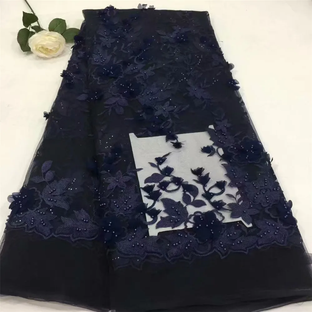 3d Lace Fabric 2018 High Quality Latest African Laces With Beaded Wedding Green Nigerian French H603-1 | Дом и сад