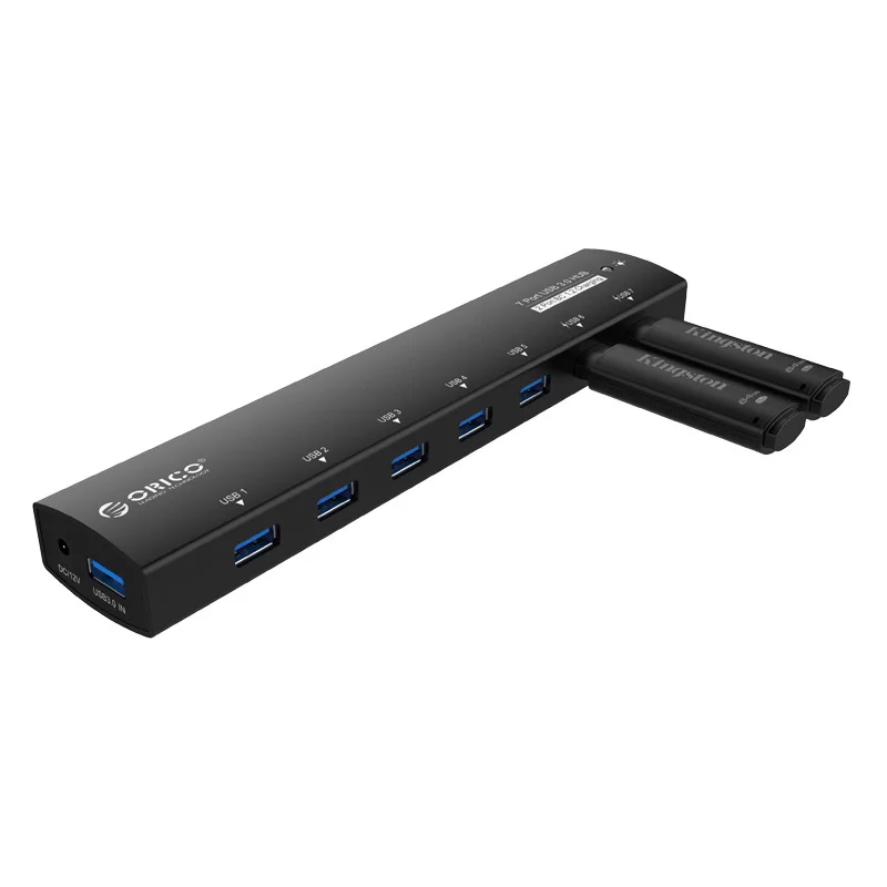 ORICO USB 3 0 концентратор 5 Гбит/с 7 портов Супер Скоростной адаптер питания