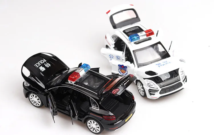 1:32 Macan полицейский пожарный автомобиль Diecasts& Toy Vehicles модель автомобиля со звуком и светильник игрушки для мальчика Детский подарок brinquedos