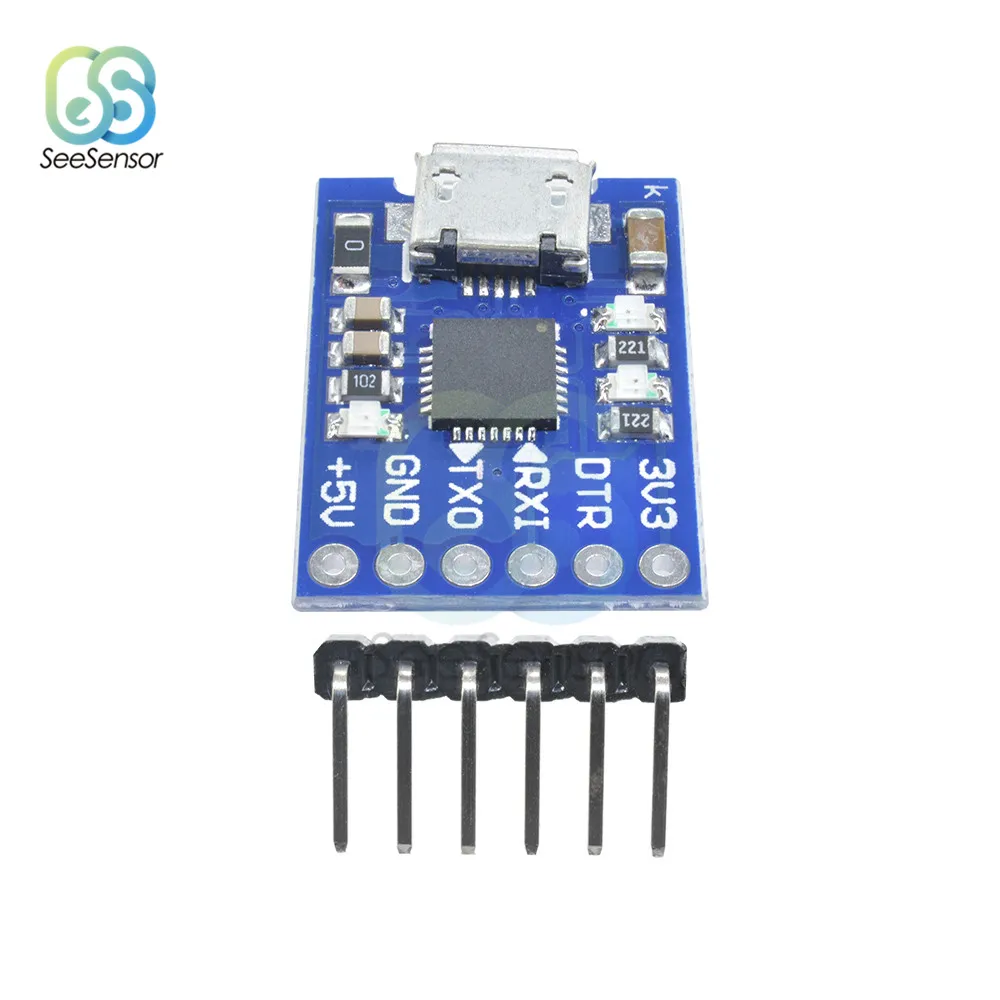 Модуль адаптера Micro USB CP2102 от 2 0 до UART TTL 6-контактный последовательный
