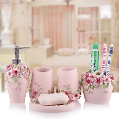 5 шт. набор баньейро/смоляный для мытья ванной комнаты/дозатор мыла/держатель