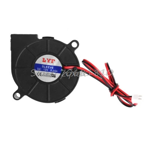 50 мм x 15 мм DC 12V 0.14A 2-контактный компьютер PC рукава-подшипник вентилятора охлаждения вентилятор 5015 и Прямая поставка