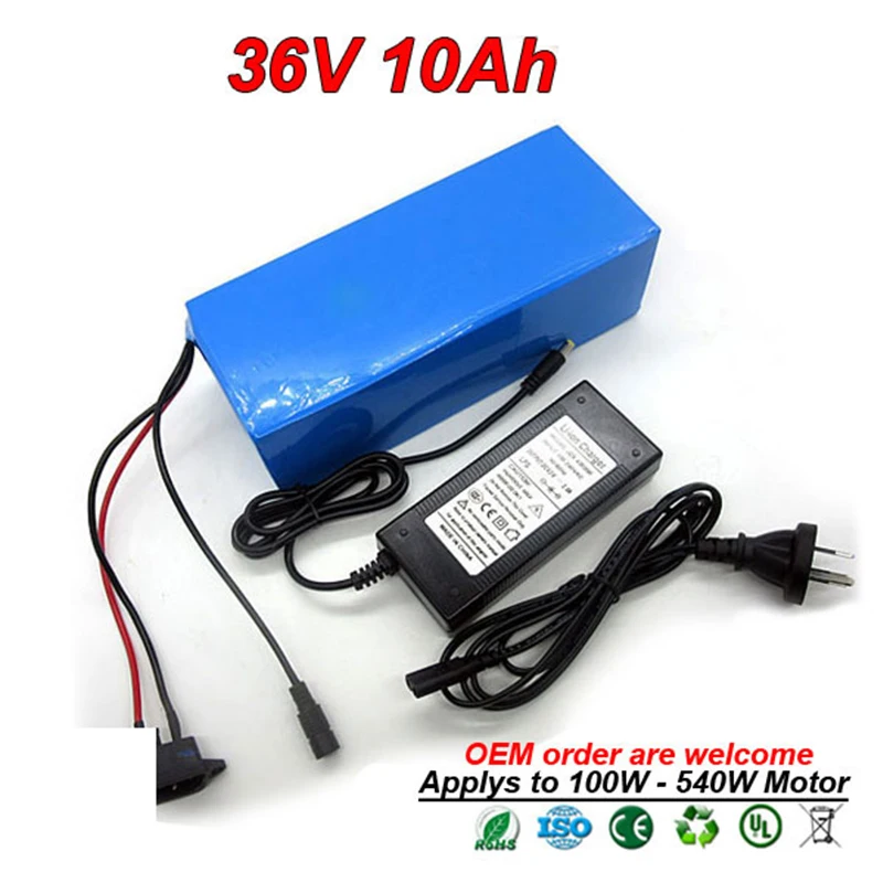 36V 10Ah 500W комплект литий-ионный батарей для электровелосипеда | Спорт и